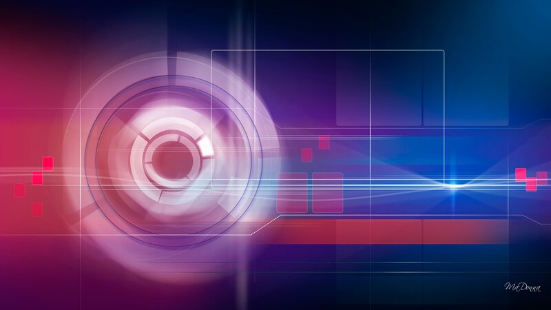 Abstract Digital Background — Purple, Futuristic