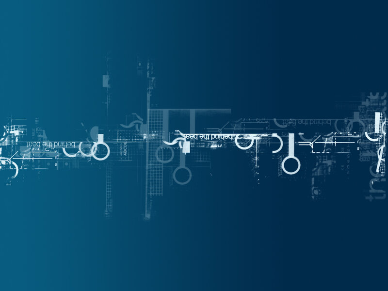 abstract digital blueprint