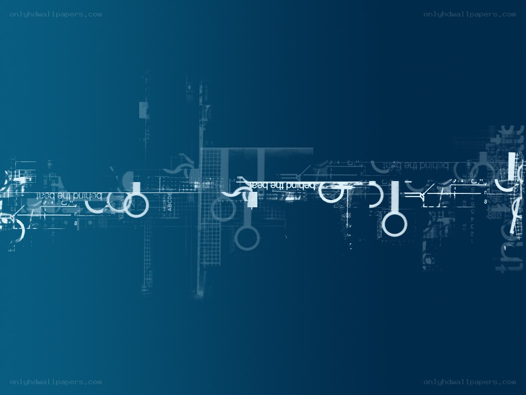 abstract digital blueprint