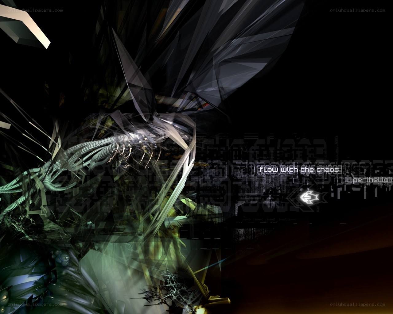 abstract digital chaos artwork