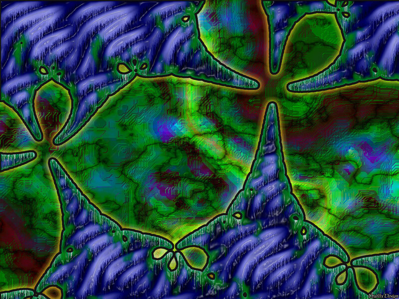 Abstract digital circuit art