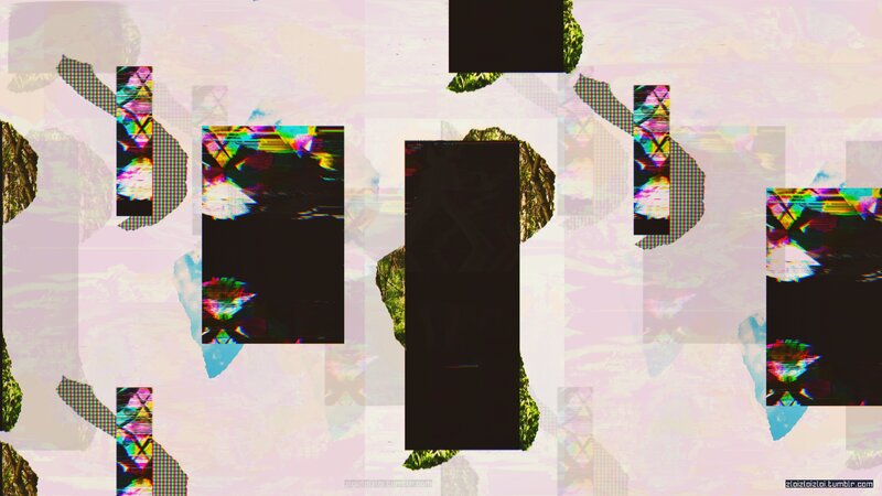 Abstract Digital Collage — Pink