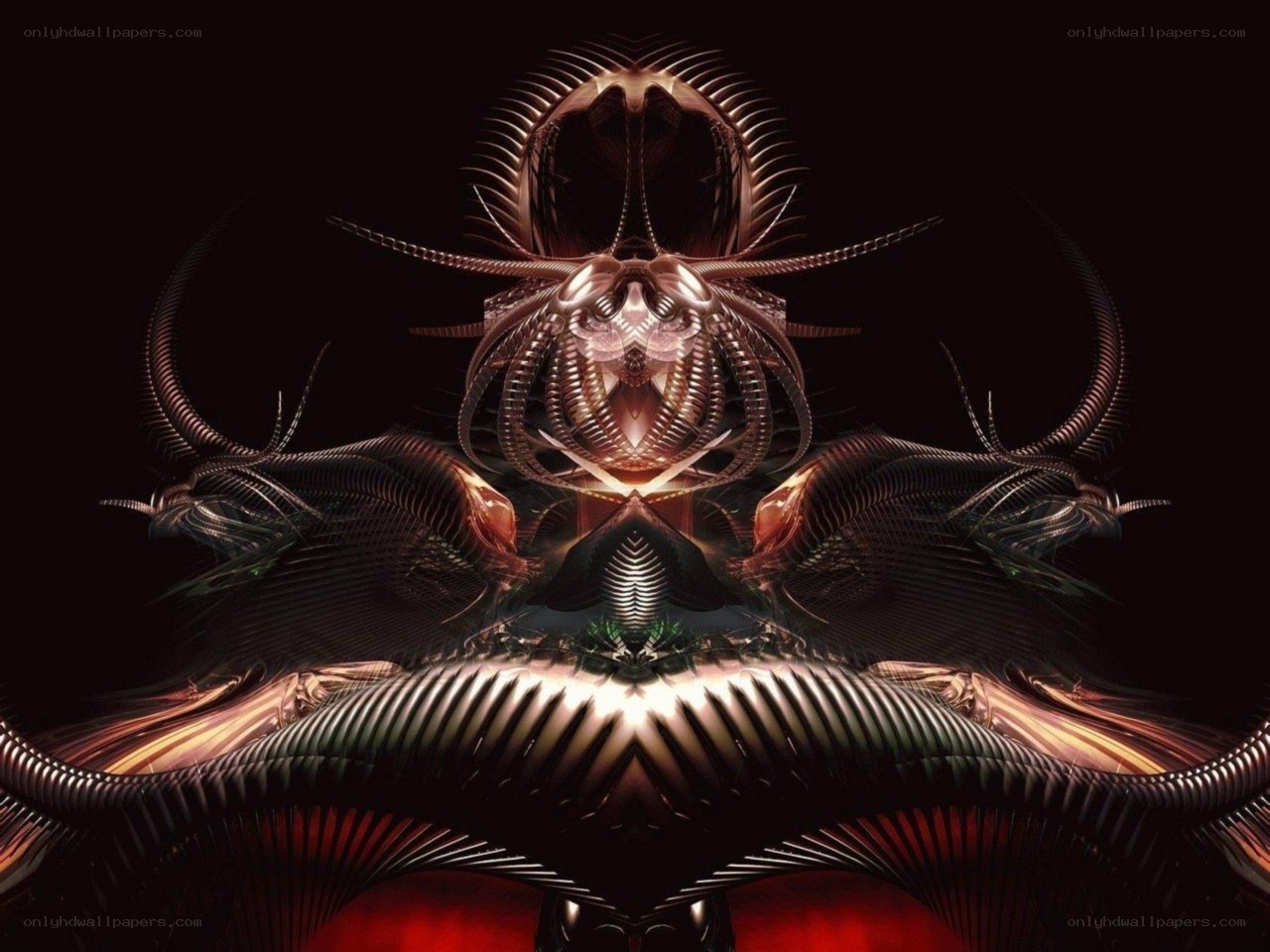 abstract digital creature
