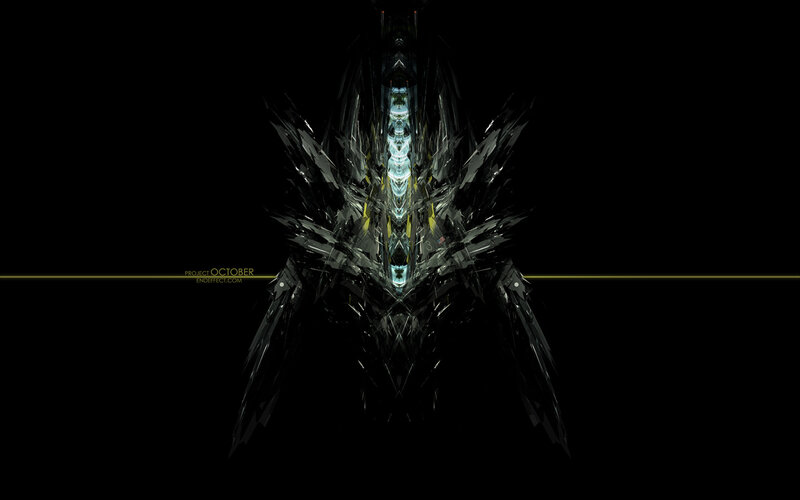 Abstract Digital Creature — Black, Dark, Digital Art
