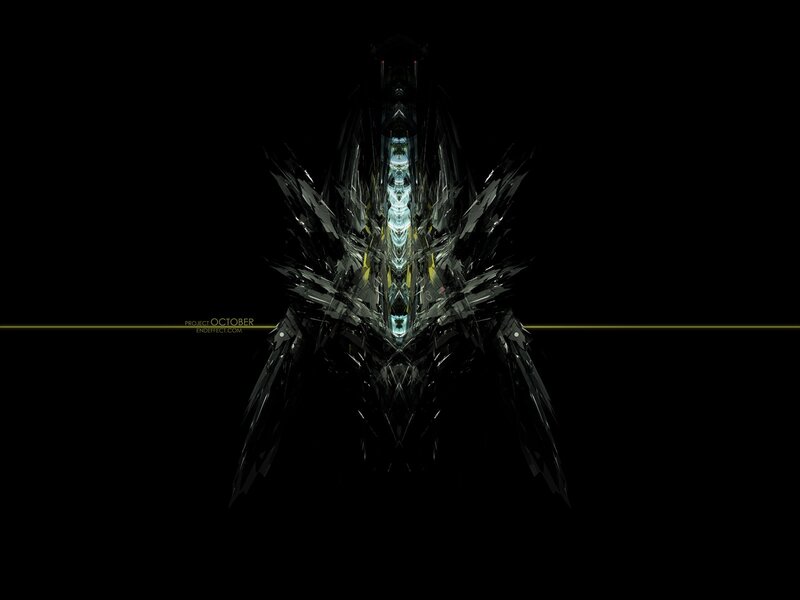 Abstract Digital Creature — Black