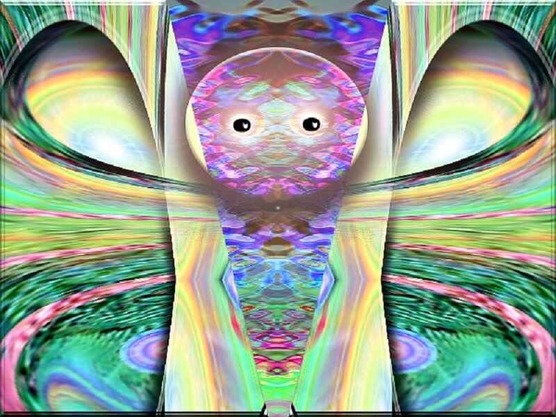 Abstract Digital Creature — Green