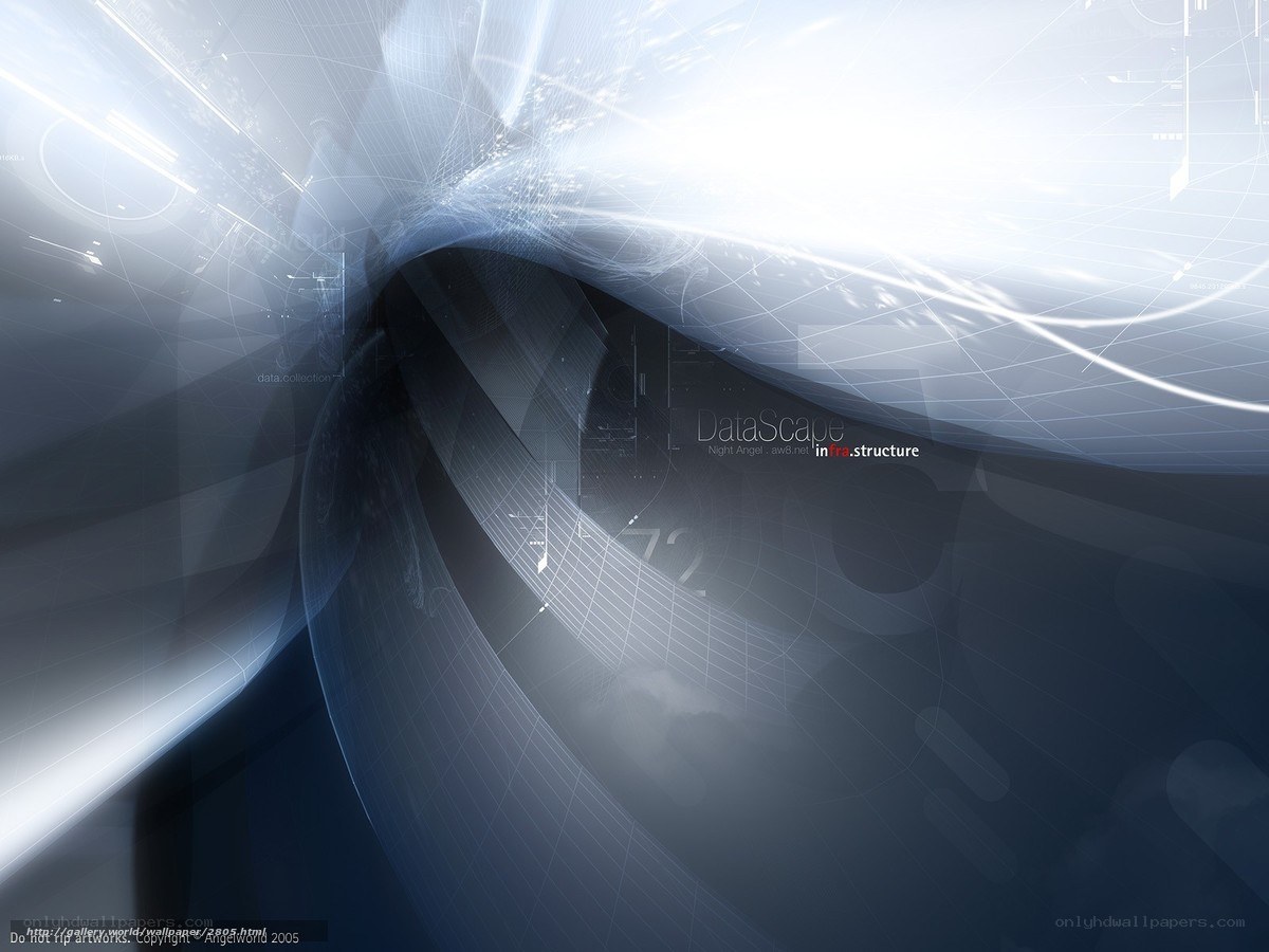abstract digital data tunnel