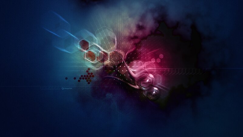 Abstract Digital Design — Blue, Futuristic