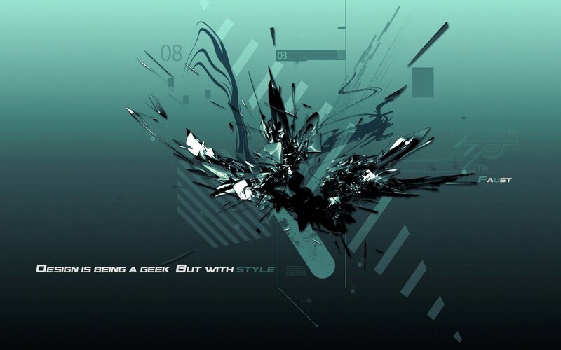 abstract digital design with text