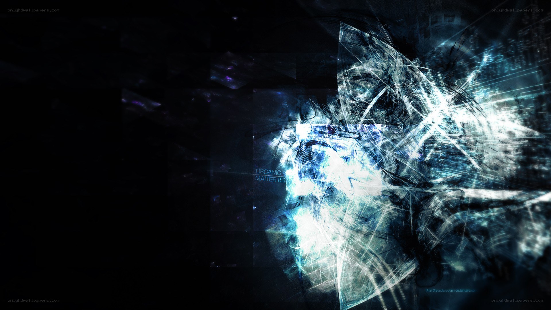 abstract digital energy burst