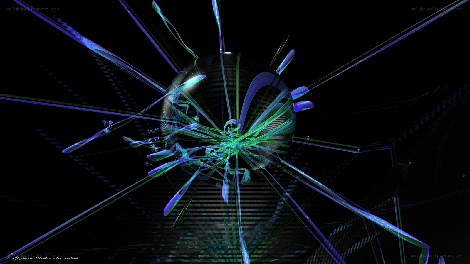 Abstract digital energy burst