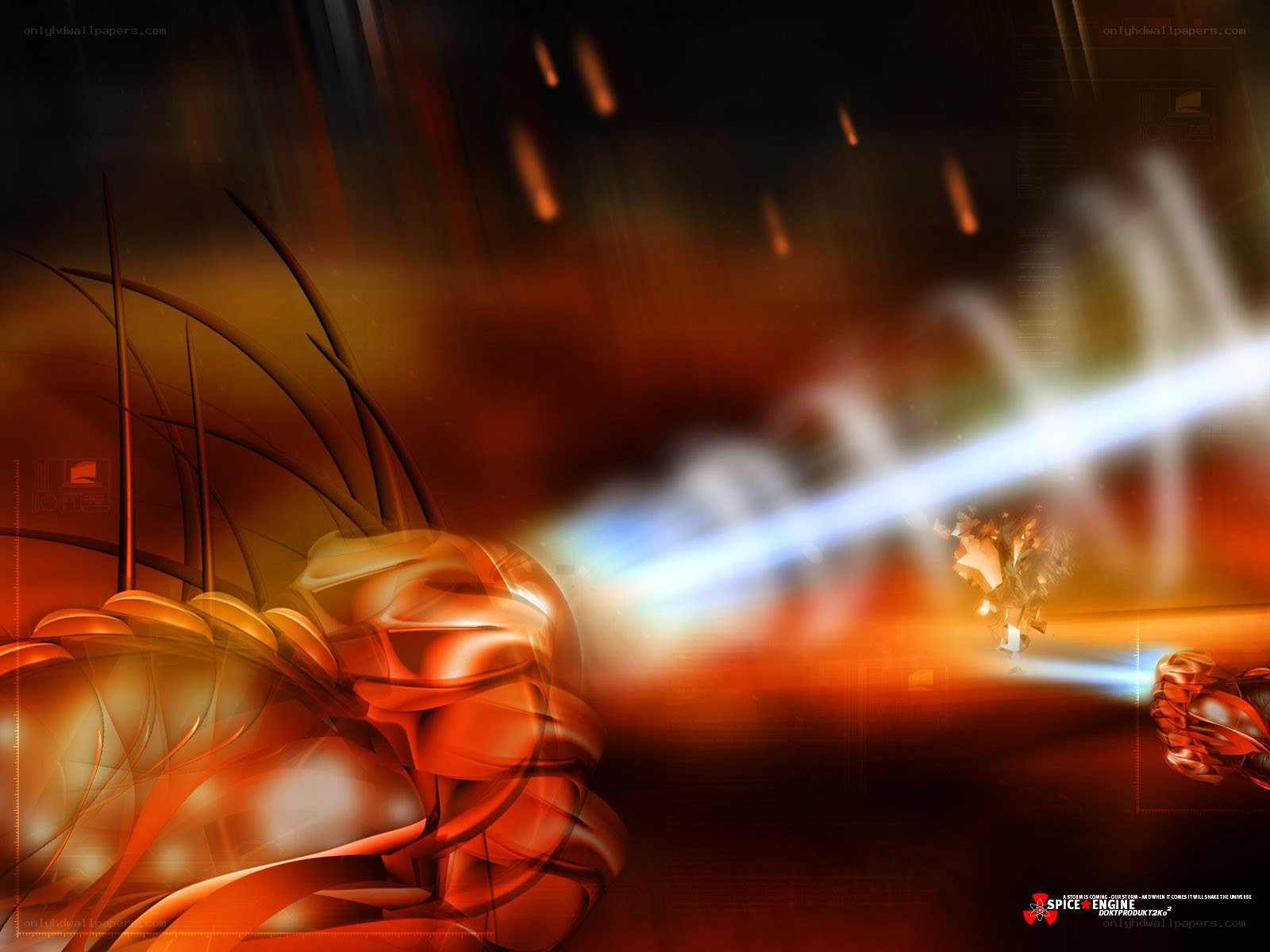 Abstract digital energy burst