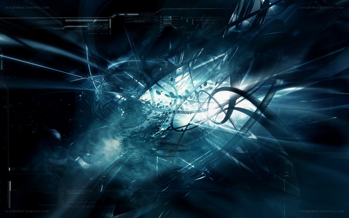 abstract digital energy burst