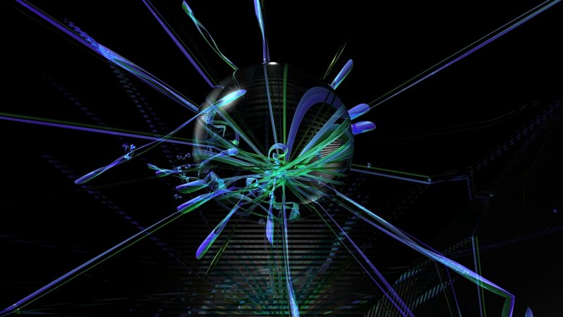 Abstract digital energy burst