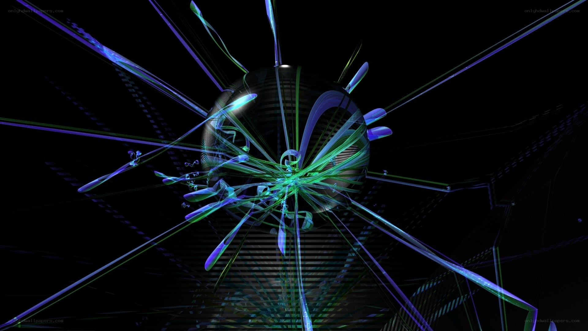 Abstract digital energy burst