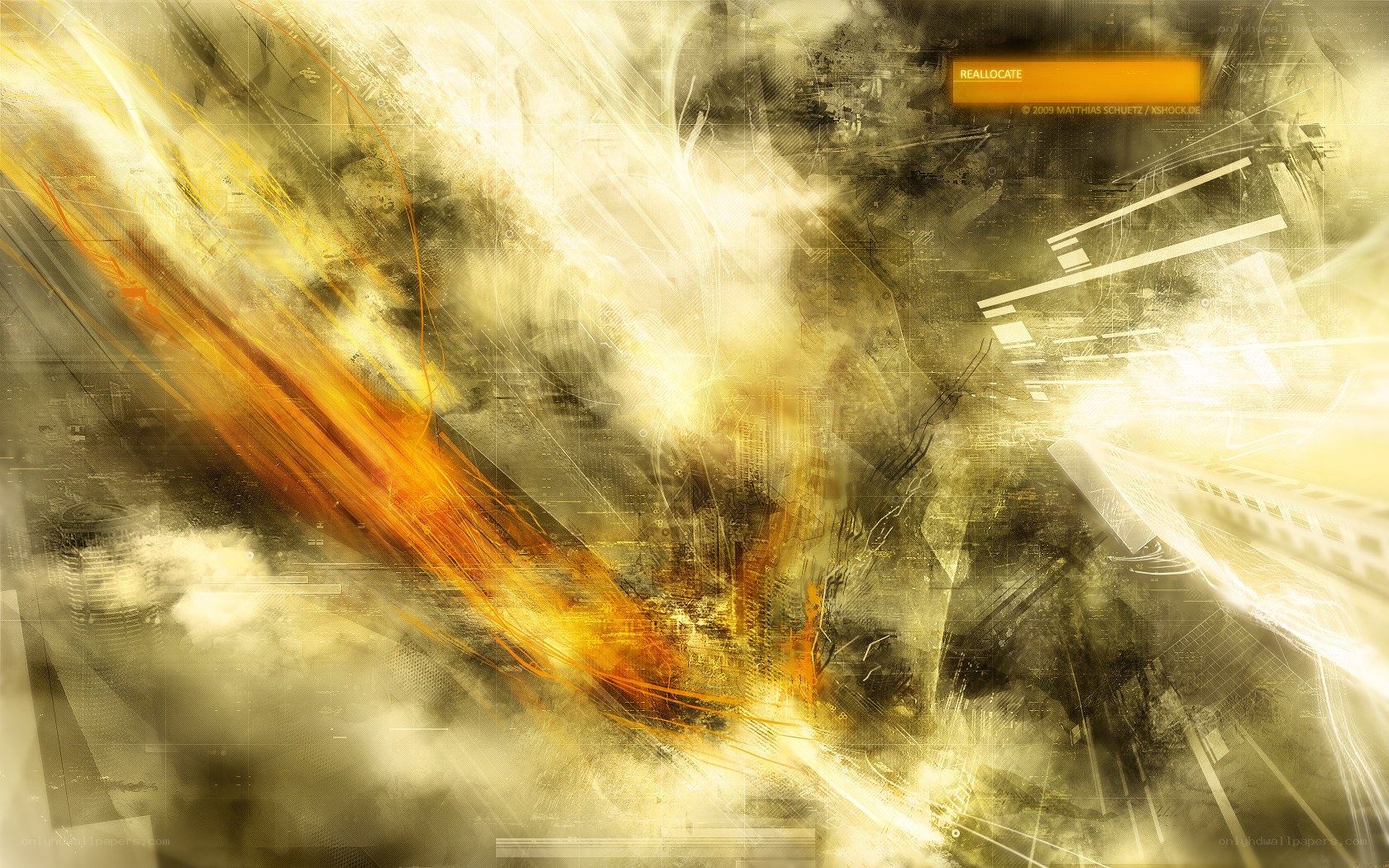 Abstract digital energy explosion