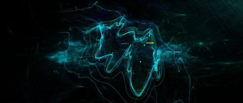 abstract digital energy flow