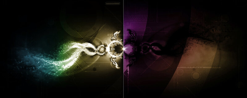 abstract digital energy flow