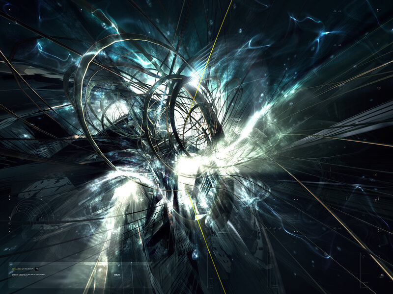 Abstract digital energy vortex
