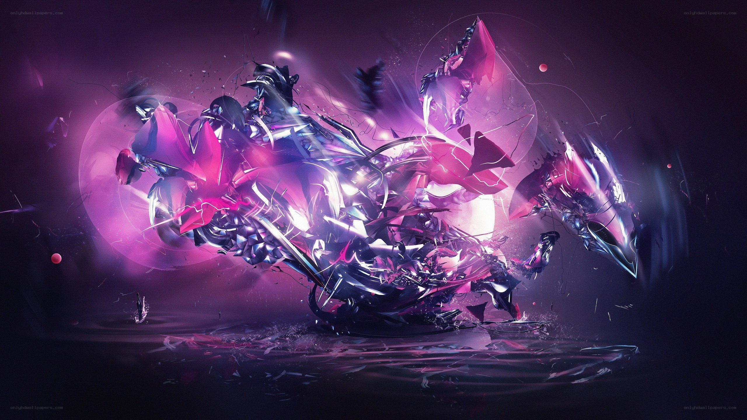 Abstract digital explosion