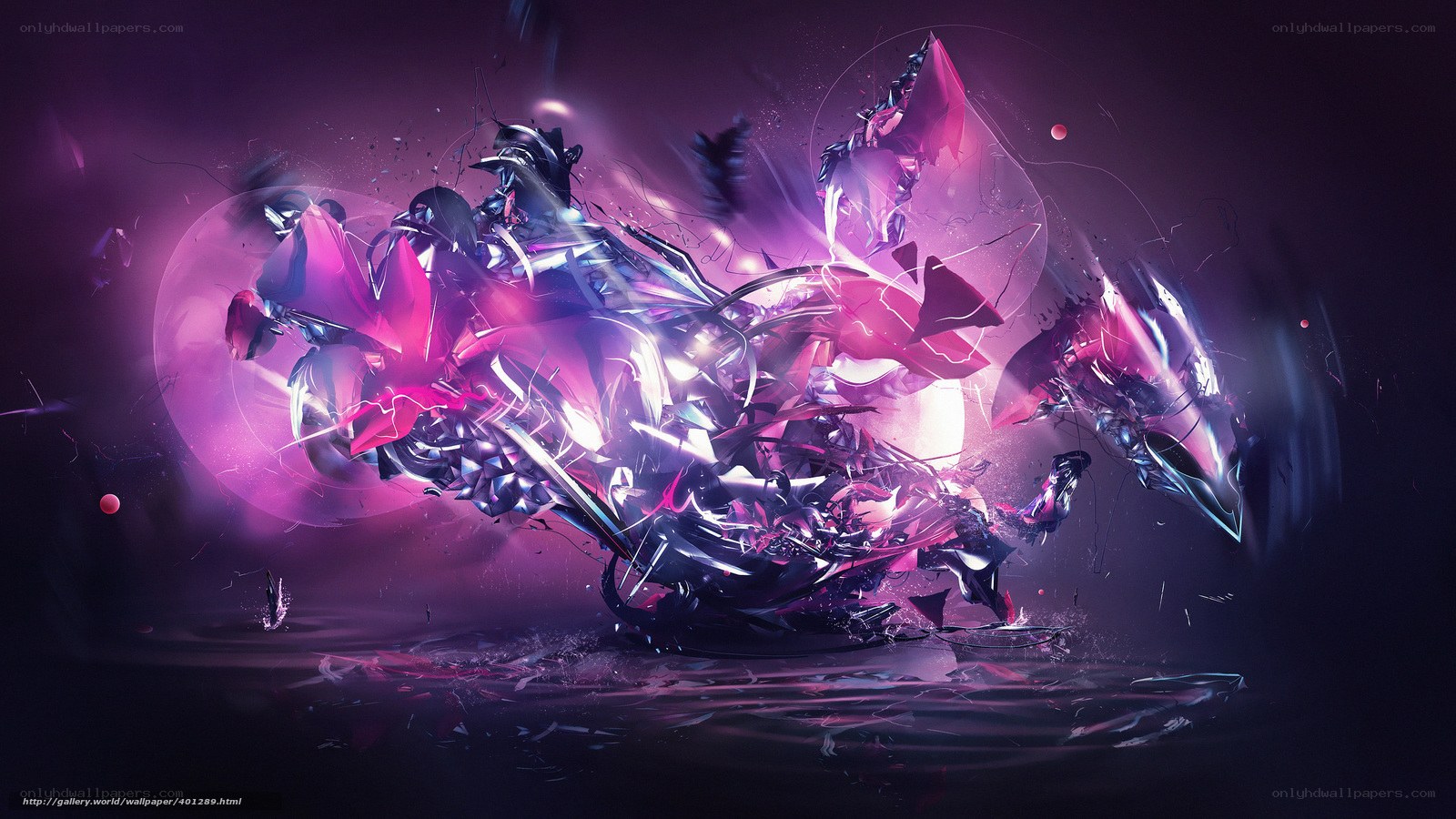 Abstract digital explosion