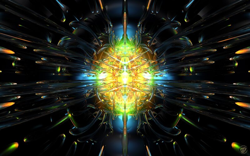 Abstract digital explosion