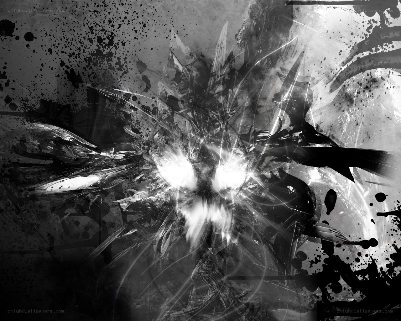 abstract digital explosion