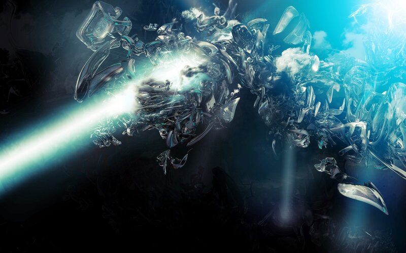 abstract digital explosion