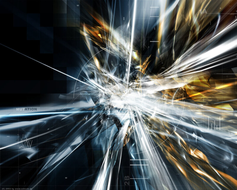 abstract digital explosion
