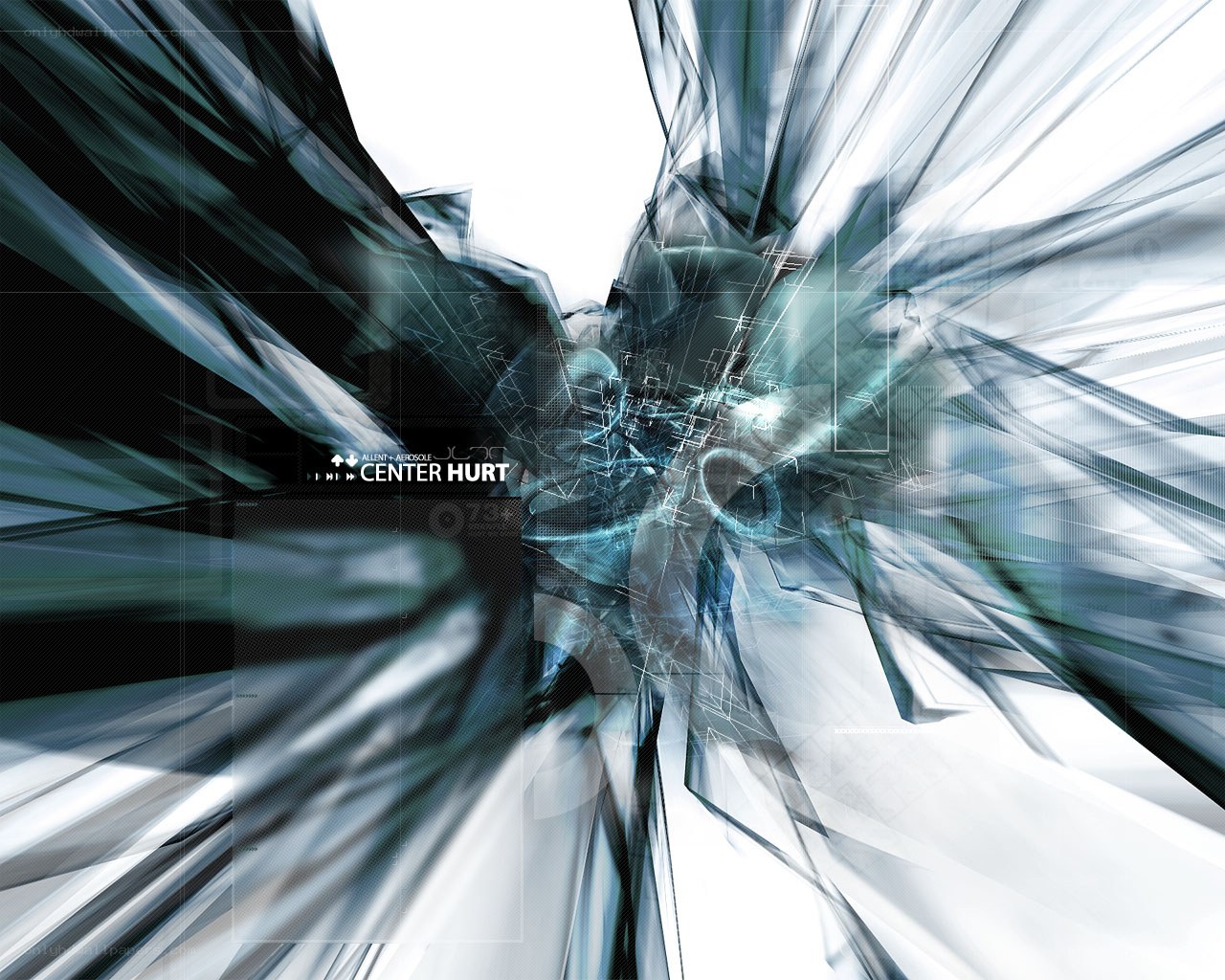 abstract digital explosion
