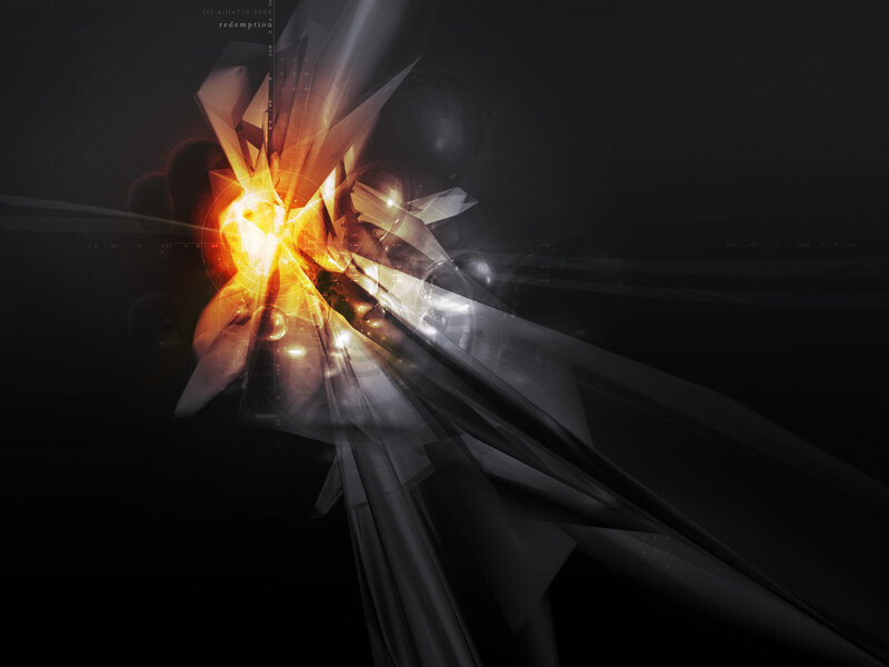 abstract digital explosion