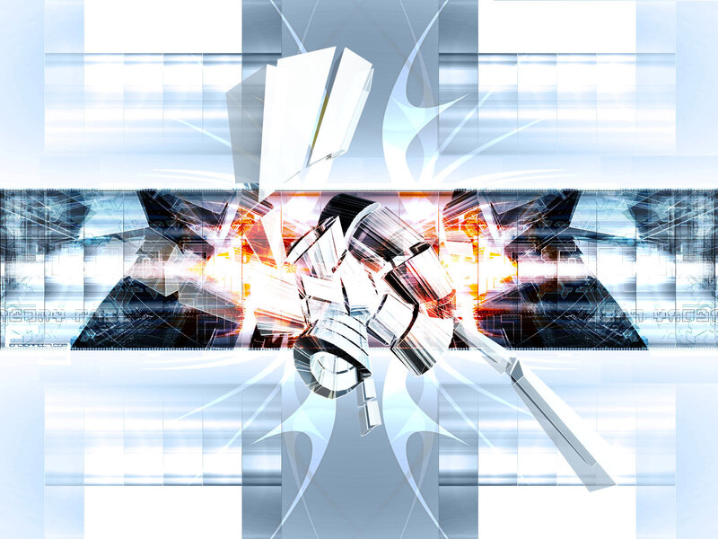 abstract digital explosion