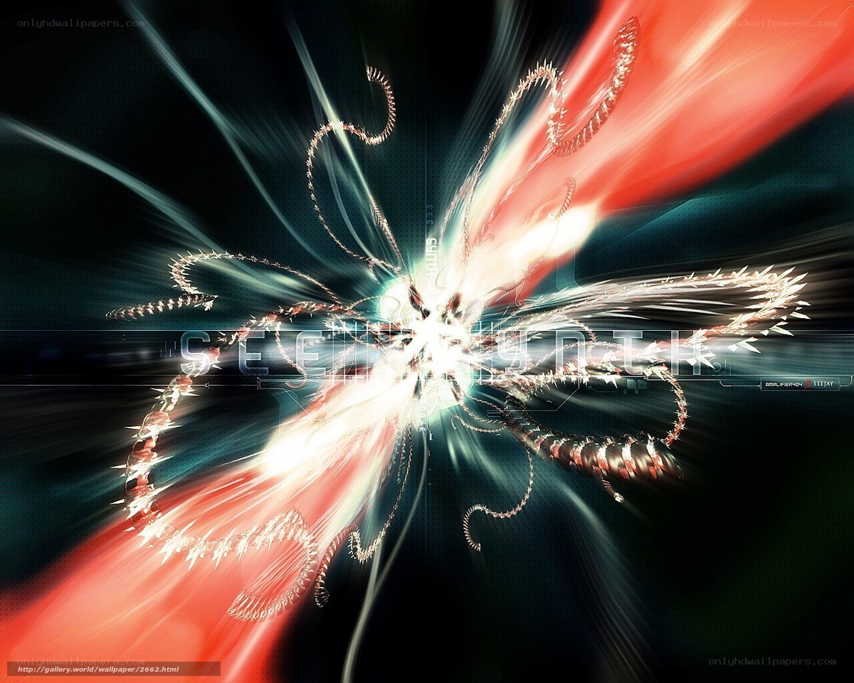 Abstract digital explosion