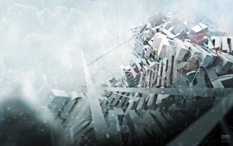 abstract digital explosion