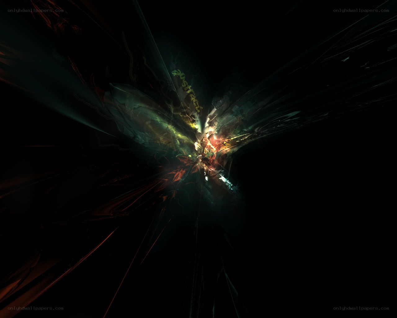 abstract digital explosion