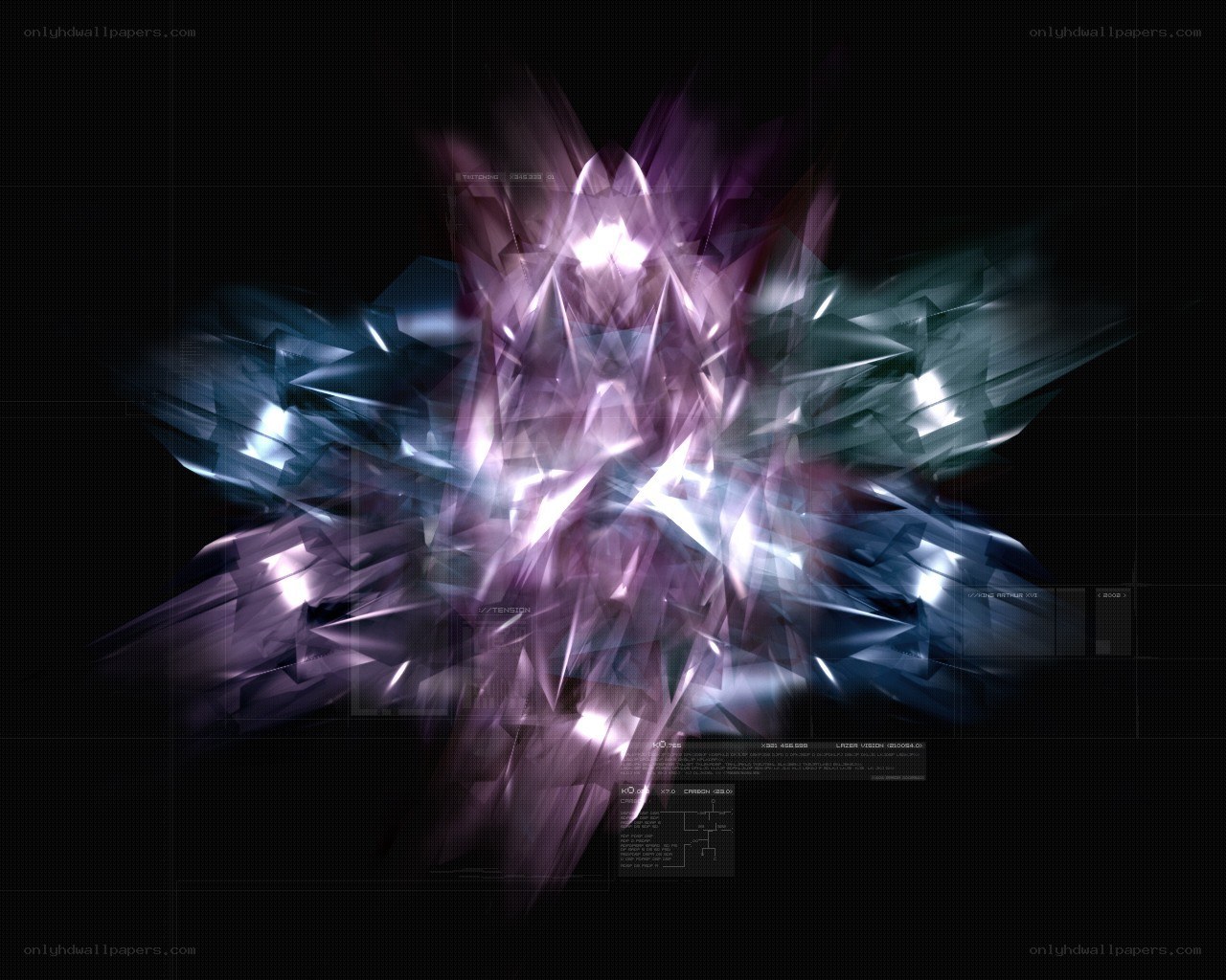 abstract digital explosion