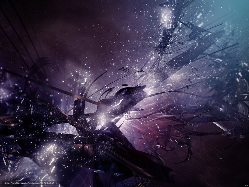 Abstract digital explosion