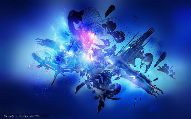 abstract digital explosion