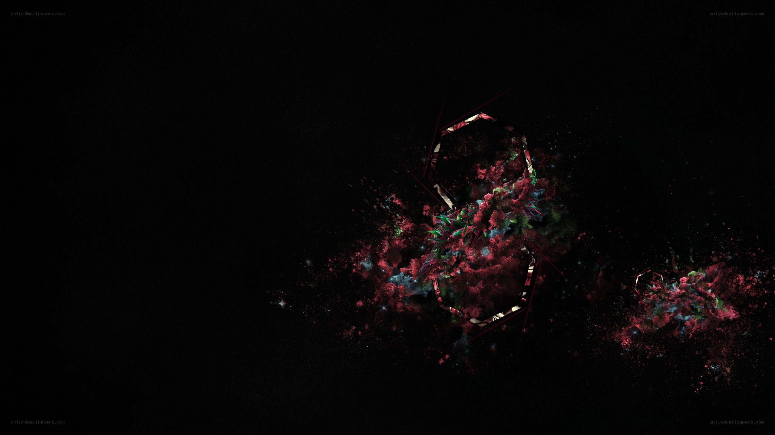 abstract digital explosion