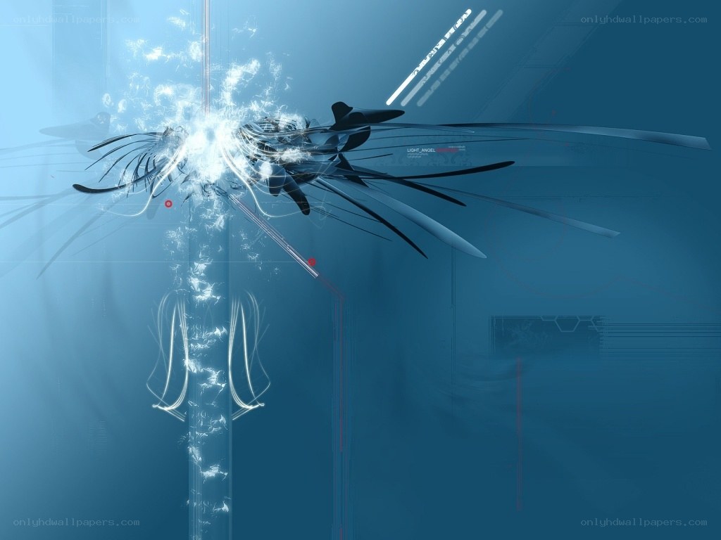 abstract digital explosion