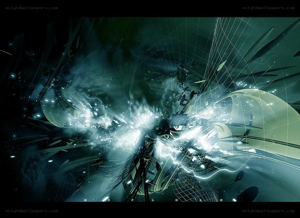 abstract digital explosion