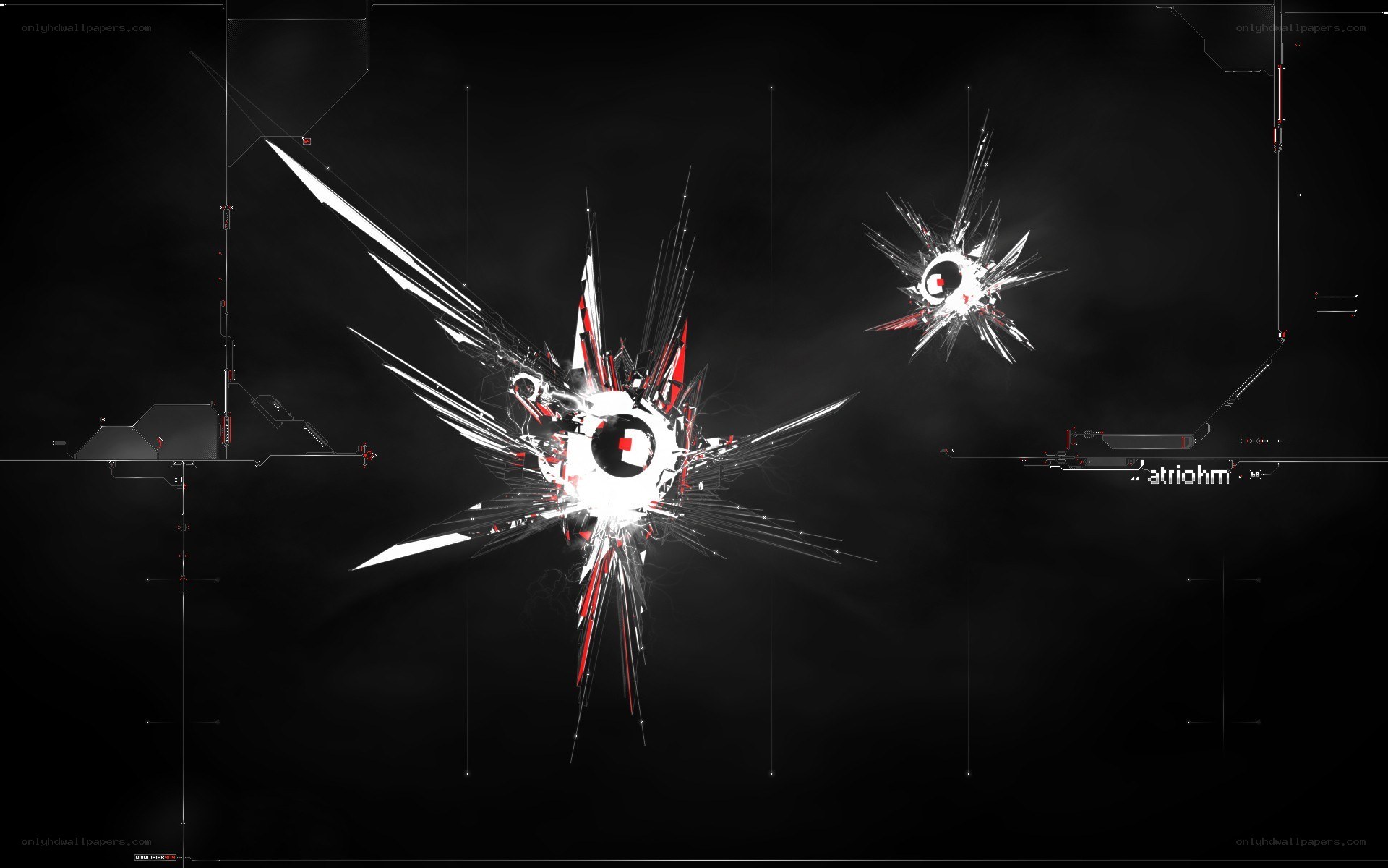 abstract digital explosion art