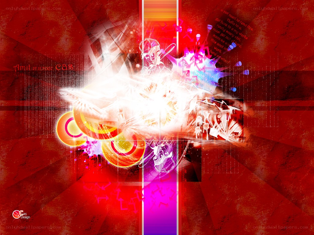 abstract digital explosion art