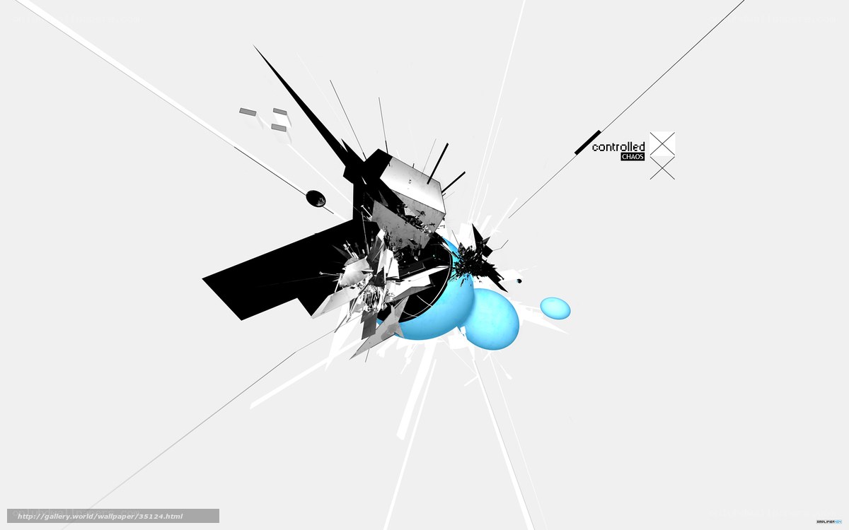 abstract digital explosion art