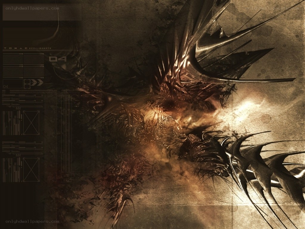 abstract digital explosion artwork