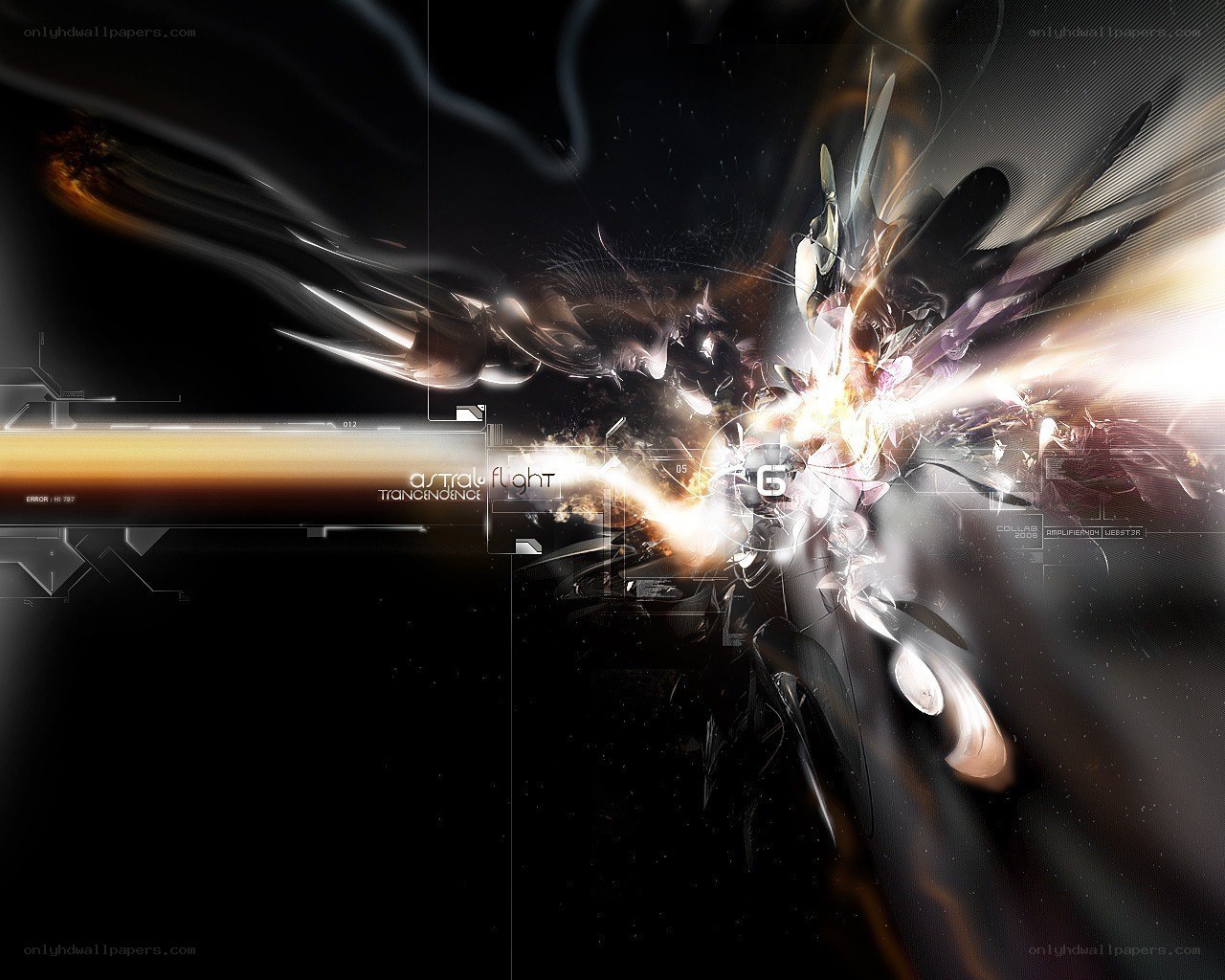 abstract digital explosion artwork