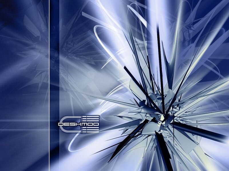 Abstract Digital Explosion — Blue, Dynamic