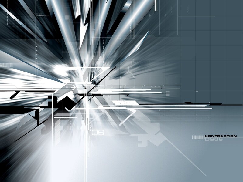 Abstract Digital Explosion — Gray, Dynamic, Digital Art
