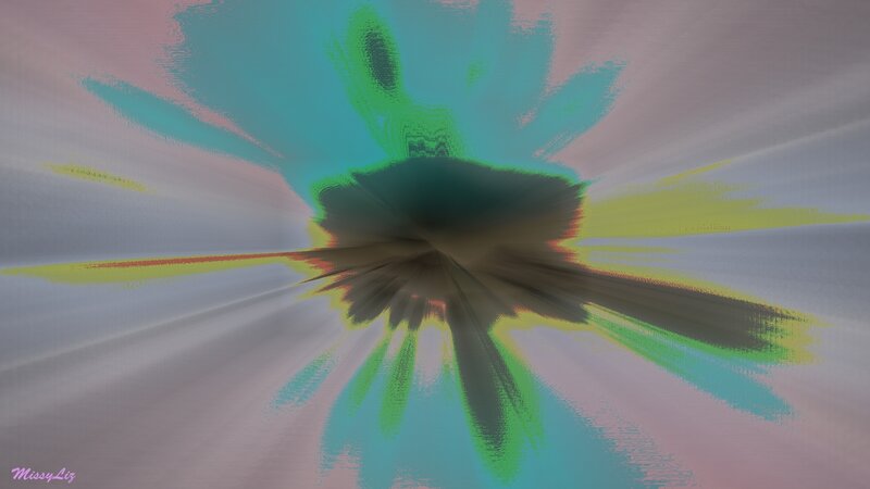 Abstract Digital Explosion — Teal