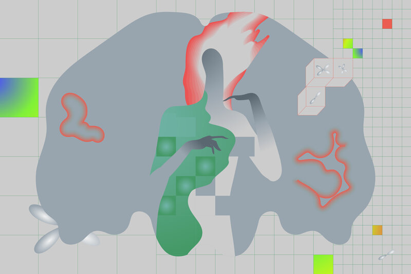 Abstract Digital Figure — Gray
